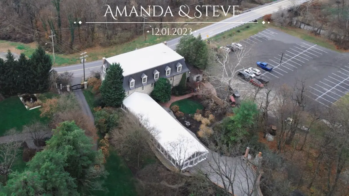 Amanda & Steve wedding film still